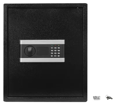 Produktbild von Elektronischer Safe - Tresor - Zahlencode-Tastatur - Dreifachverriegelung - Alarmsystem - Für Zuhause & Büro - 38 x 30 x 43 cm