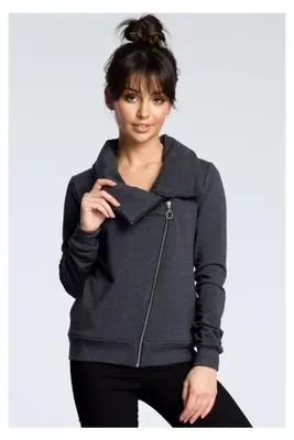 Obrázek produktu pro BeWear Dámská mikina na zip Bunlemphius B071 grafitová XL