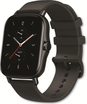 Zdjęcie produktu dla Inteligentny zegarek Amazfit GTS 2, 246 mAh, 1,65″ AMOLED, 348x442, Bluetooth 5.0, WLAN 2,4 GHz, GPS, wodoodporność 5 ATM, tryby sportowe, odtwarzanie muzyki - Czarny
