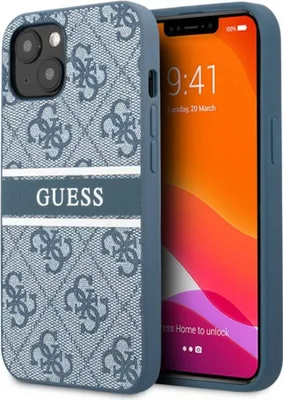 Immagine prodotto di Guess Guhcp13M4Gdbl Custodia rigida per Iphone 13 / 14 / 15Niebieski/Blu 4G Stripe