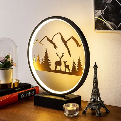 Produktbild von Opviq, XMAS1- XMAS1SHD, Schwarz,Kupfer, Schreibtischlampen, 16 x 9 x 4 cm, 100% Metall