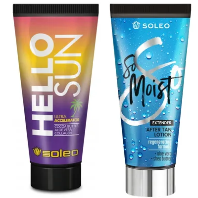 Zdjęcie produktu dla Zestaw do Opalania Soleo Hello Sun + So Moist Po Opalaniu