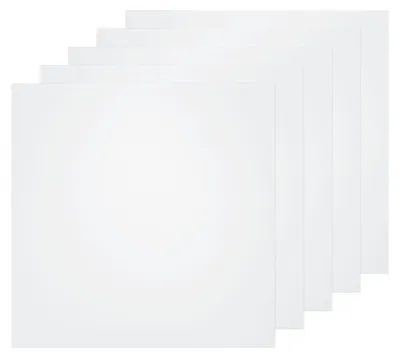 5 transparente Kunststoffplatten 20,3 x 20,3 x 0,1 cm