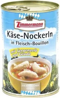 Produktbild von Käse-Nockerln in Fleisch-Bouillon (400 ml)