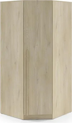 Produktbild von Furniture24 Eckkleiderschrank Braga Br4Dc Eckschrank 95 X 210 X 95 Cm - Eiche Cremona