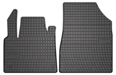 Image de Tapis avant en caoutchouc pour Renault Kangoo III 2021- (break) – 2 pièces, noirs, sur mesure