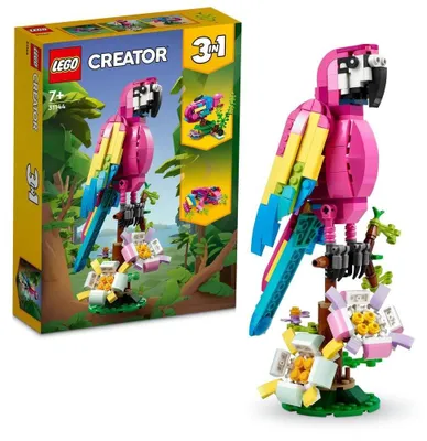 Immagine prodotto di LEGO® Creator 31144 Pappagallo rosa esotico, nero