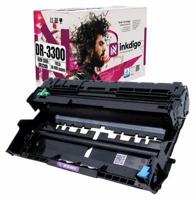 Produktbild von Inkdigo Bildtrommel DR3300 für Brother DCP-8110DN, DCP-8155DN, DCP-8250DN, HL-5440D – Schwarz, 30000 Seiten,, KI-generiertes Bild