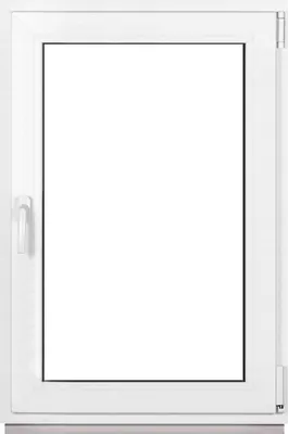 Produktbild von Framex Kellerfenster Fenster Kunststofffenster Weiß Breite x Höhe 80 x 120 cm (800 x 1200 mm) 2fach (32 mm) Dreh Kipp DIN Rechts - Premium