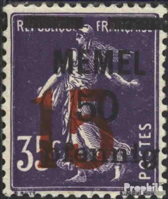Produktbild von Briefmarken Memelgebiet 1922 Mi 48 postfrisch Aushilfsausgabe