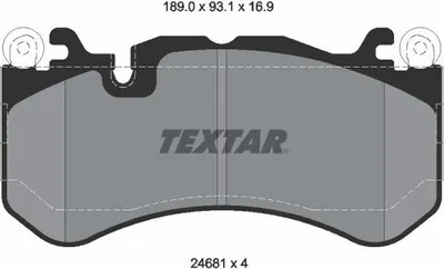Produktbild von TEXTAR Bremsbeläge Satz Vorne passend für MERCEDES-BENZ C-Klasse Limousine (W204) 2468101
