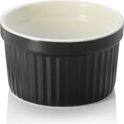 Produktbild von Ragout Fin Set, Ø 7 cm, 85 ml, schwarz, Set á 6 Stück, Porzellan