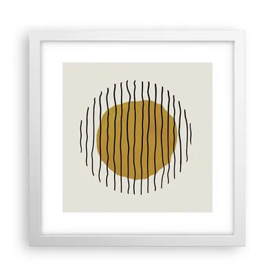Produktbild von Gerahmtes Poster - Weißer Rahmen - Modern Piece Linear - 30x30 cm - Wand Bild - Wanddeko - Wandbilder - Kunstposter - Wandposter - Bilderrahmen - Bilder - Kunstdruck - Wanddekoration - P2WAC30x30-4793