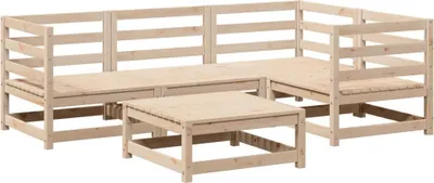 Produktbild von vidaXL 5-tlg. Garten-Sofagarnitur Massivholz Kiefer