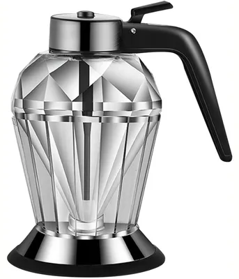 Honigspender aus Glas, 200 ml, tropffrei, mit Pumpe