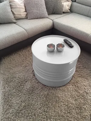 Immagine prodotto di Tavolino di design Barrel Tavolino di design Barrel grigio Ø 57 cm