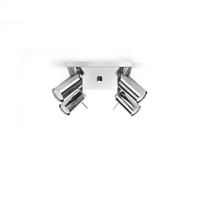 Produktbild von Deckenleuchte RING 4 chrom 4xGU10 10W Stahl 16x25x25cm Sollux Lighting