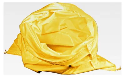 Produktbild von Sandsack 55 cm x 85 cm - 5 Stück Gewebesack PP-Sack Getreidesack gelb