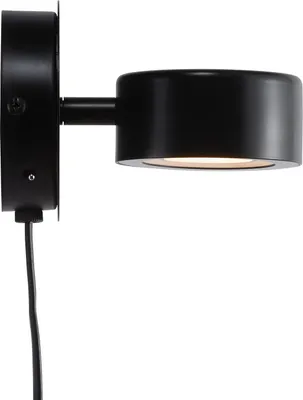 Immagine prodotto di Lampada da parete Clyde Ø 8,5 cm con dimmer Moodmaker nero
