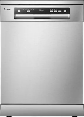 A front view of a freestanding dishwasher.