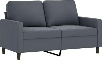 Productafbeelding van vidaXL 2-persoonsbank, donkergrijs, 120 cm, fluweel