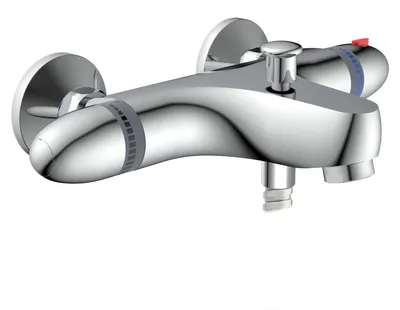 Produktbild von SCHÜTTE Badewannenarmatur SUPRA, Mischbatterie Badewanne, Wasserhahn Bad, Wannenarmatur in Chrom