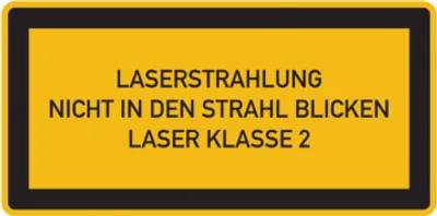 Produktbild von Dreifke® Hinweisschild, Laser Klasse 2 | Folie selbstklebend | 52x26 mm, 1 Stk
