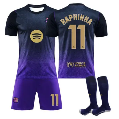 Produktbild von #11 RAPHINHA Barça away game,26-27(La Liga)football jersey for Kids and Adults SIZE:L