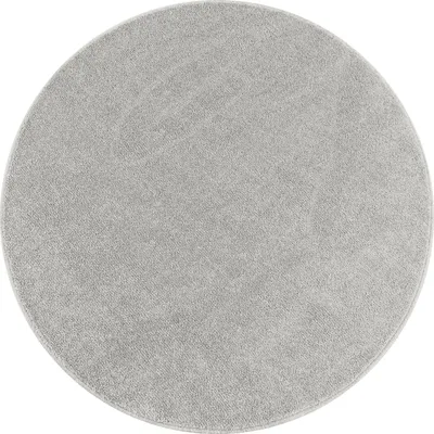 Immagine prodotto di Tappeto a pelo corto, color crema, per soggiorno, forma rotonda, diametro 200 cm, tinta unita