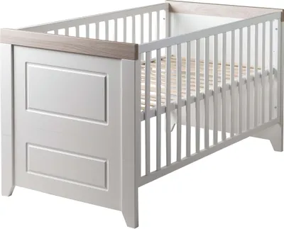 Produktbild von roba Kombi-Kinderbett 'Felicia', 70 x 140 cm, weiß, höhenverstellbar, 3 Schlupfsprossen, umbaubar