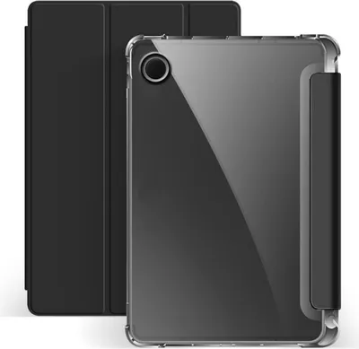 Produktbild von Numerva Tablethülle für Samsung Galaxy Tab A8 (2021), Schwarz-Transparent, Stand- & Smartfunktion, 100 % passgenau, ultraleicht
