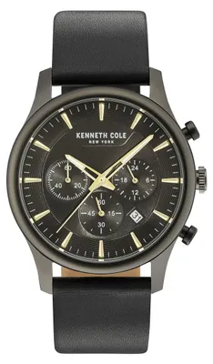 Produktbild von Kenneth Cole New York Herren Uhr Armbanduhr Leder KC15106004
