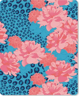 Produktbild von MuchoWow® Mauspad Mousepad Muster - Dschungel - Blume - Leopardenmuster 19x23 cm - Mousepads - Maus Mat - Pad - Mausunterlage - Mauspads - Spielen
