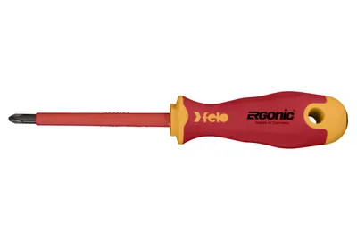 Obrázek produktu pro felo šroubovák Ergonic VDE 414 Phillips - PH0, PH1, PH2, PH3 - Certifikát DIN EN 60900 / AC 1000V, vyrobeno v Německu Velikost:2