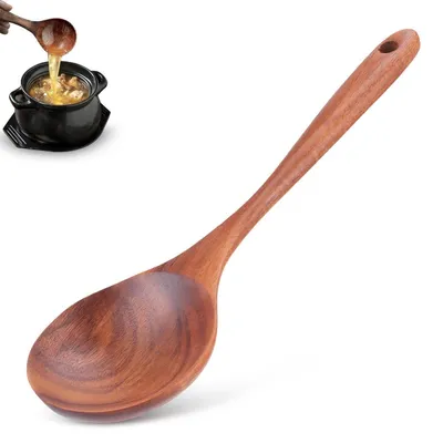 Obrázek produktu pro Dřevěná lžíce, vařecká lžíce, polévková lžíce, naběračka, metlička