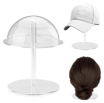 Image de Support transparent en acrylique pour perruques, idéal pour la coiffure