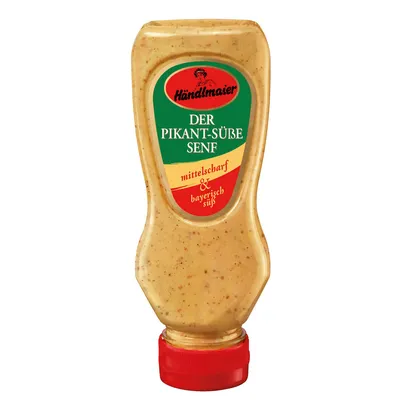 Obrázok produktu pre Händlmaier Der Pikant Sladká horčica stredne ostrá bavorská sladká 225ml