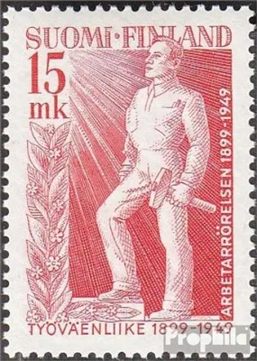 Produktbild von Briefmarken Finnland 1949 Mi 371 gestempelt Finnische Arbeiterbewegung