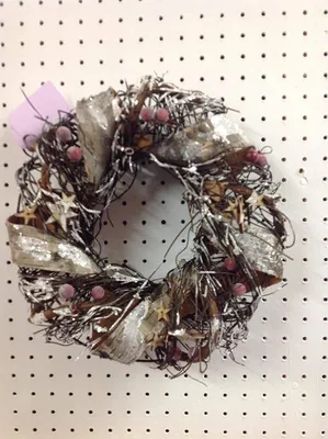 Produktbild von Weihnachts-Rattan-Zweigkranz mit Beeren 25 cm