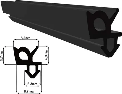 Produktbild von Fensterdichtung Gummidichtung Dichtungsprofil WS027 5m Schwarz EPDM für Fenster und Türen