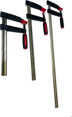 Produktbild von Profi 6 tlg Set Schraubzwingen 300/500/800 Klemmzwinge Kuststoffgriff