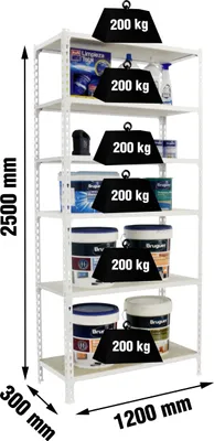 Produktbild von MADERCLICK MEGAPLUS 6/300 2500 Metallband BRANCA/MADEIRA