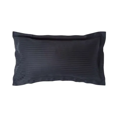 Immagine prodotto di HOMESCAPES federa con cucitura in piedi densità di filo 330 nero, 50 x 90 cm