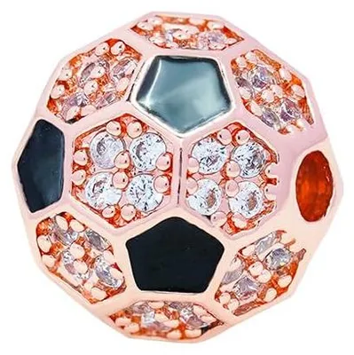 Cubic Zirkonia Perlen 10 mm Roségold, 10 Stück, für Schmuck