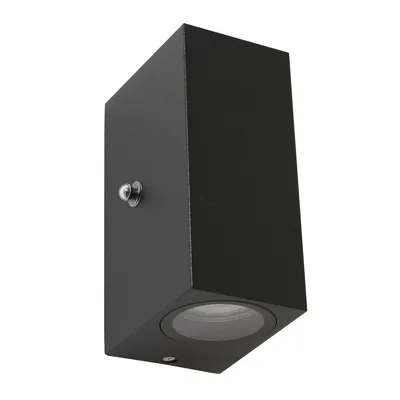 Produktbild von Steinhauer Wandleuchte Außenleuchte 2-flammig Schwarz Matt 6,7x9cm