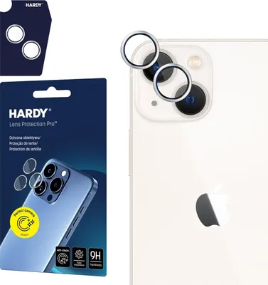 Immagine prodotto di Szkło Na Obiektyw 3Mk Hardy Lens Protection Pro Do Apple Iphone 14 / 14 Plus - Srebrne