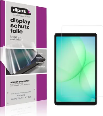 Produktbild von 2x Schutzfolie für Samsung Galaxy Tab A11 8.7 Zoll klar Displayschutzfolie Folie Display Schutz dipos