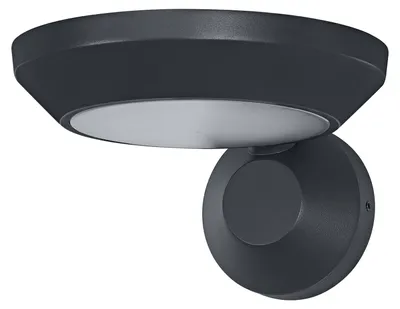 Obrázek produktu pro Venkovní nástěnné svítidlo OSRAM, tmavě šedá barva, teplá bílá, 3000 K, stupeň krytí IP65, hliník, 930 lm, 12 W, integrované LED, životnost 25 000 hodin, 220-240 V