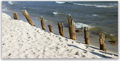 Produktbild von Glasbilder 140x70 Wandbild Druck auf Glas Strand Meer Landschaft