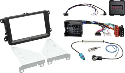 Image de Kit 2-DIN pour véhicules Seat/Skoda/VW SWC/antenne noir
